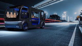 Eine Illustration des 2021 von Benteler vorgestellten Minibusses. (Benteler)