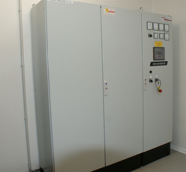 Die Anlage für die Stromverteilung.  (Ulrike Ostler/Vogel IT-Medien GmbH)