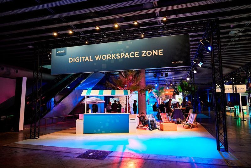 Die Digital Workplace Zone sah etwas verlassen aus.    (VMware)