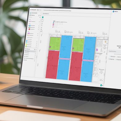 KI-Planaufmaß in der Software Grava connect. (Bild: Bauer Softtech)