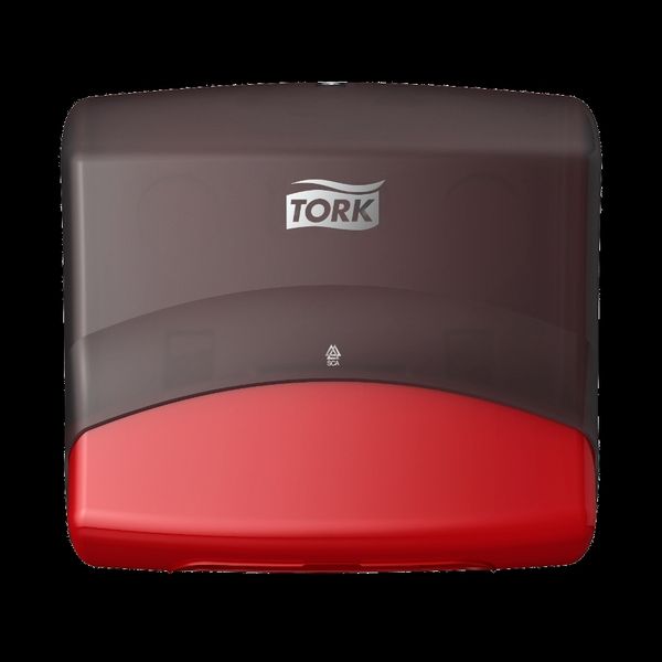 Die Spenderlinie „Tork Performance“ ist in den Farben Rot/Schwarz sowie der Farbkombination Weiß/Türkis erhätlich. (Archiv: Vogel Business Media)