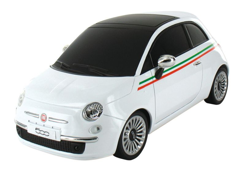 als auch der Fiat 500, alle im Maßstab 1:20, sind sehr wendig und werden ebenfalls via Bluetooth gelenkt – lange Bürogänge werden so im Handumdrehen zur Rennstrecke. (Bild: Beewi)