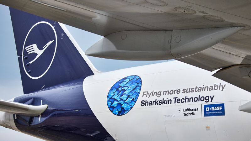 AeroSHARK wurde speziell entwickelt und akribisch getestet, um den anforderungsreichen Betriebsbedingungen in der Luftfahrt standzuhalten.(Bild:  Lufthansa Technik)