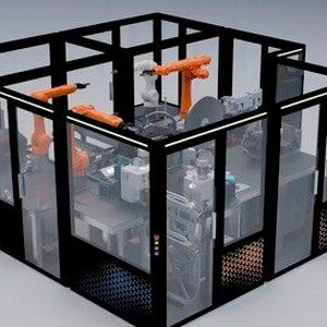 Cellios finden Sie gemeinsam mit Partner TE Connectivity in Halle B4, Stand 131: Die Unternehmen präsentieren mit weiteren Technologiepartnern eine durchgängig automatisierte Fertigungszelle, die effizienter und datengestützte Kabelbaumfertigung präsentiert.(Bild:  Cellios)