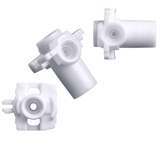 Die Mikroinjektionspumpe entsteht im Mehrkomponenten-Spritzguss. Entscheidend für ihre Funktion ist das präzise Zusammenspiel von Werkstoff, Werkzeug und Prozess. (Bild:  Trelleborg Medical Solutions)