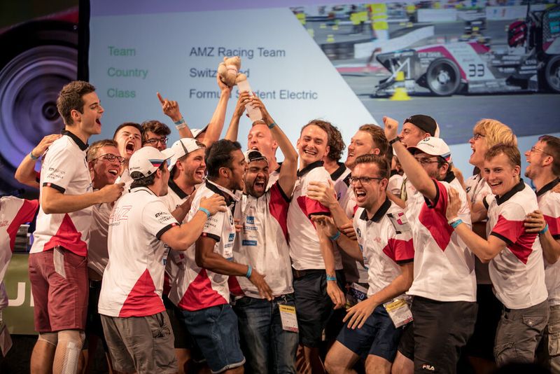 Auch in der Klasse Formula Student Electric holt sich das Team der ETH Zürich den Titel. (FSG / Schulz)