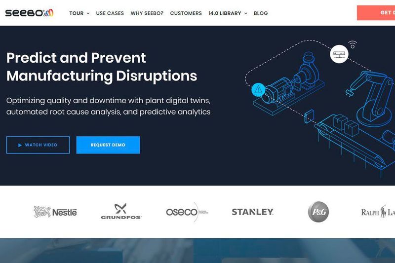 Seebo hat eine prozess-basierte, auf Künstlicher Intelligenz beruhende Lösung zur Vorhersage und Vermeidung von Produktionsstörungen entwickelt. Die Seebo Industrial IoT-Plattform kombiniert visuelle, codefreie Tools für die Prozess- und Datenmodellierung, automatisierte Ursachenanalyse, Predictive Analytics und die Visualisierung von Digitalen Zwillingen.  (Seebo)