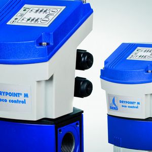 Beim Drypoint M eco control lässt sich erstmals ein fester Drucktaupunkt einstellen. Da der Trockner auf wechselnde Betriebsbedingungen automatisch reagiert, ist ein stabiler Trocknungsgrad der Druckluft jederzeit sichergestellt