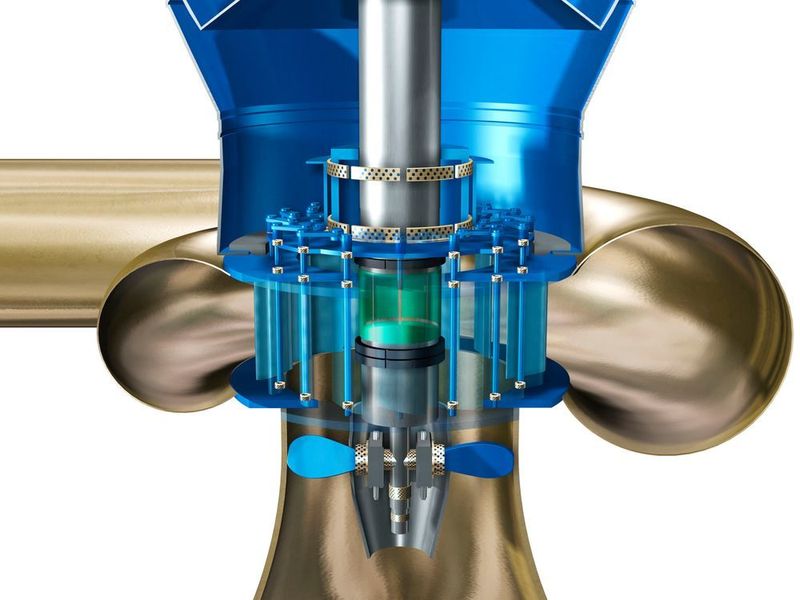 Die Herstellung moderner Wasserkraftturbinen ist ein großes Anwendungsfeld der selbstschmierenden Bronze-Gleitlager Oiles #500SP1-SL464 und -SL464LT.  (Oiles)