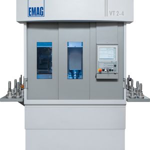 Die VT 2-4 ist eine 4-achsige Wellendrehmaschine für Wellen bis 400 mm Länge und 63 mm Durchmesser.