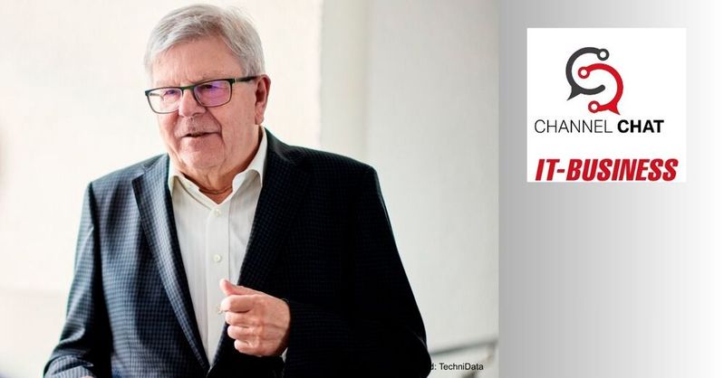 Peter Jung, CEO der TechniData IT-Gruppe, im Channel Chat der IT-BUSINESS(Bild:  TechniData/Canva)