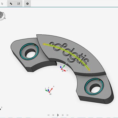 L'utilisateur peut simplement tracer les trajectoires directement sur la pièce STEP, et le logiciel fait le reste. (Source : dgtis)