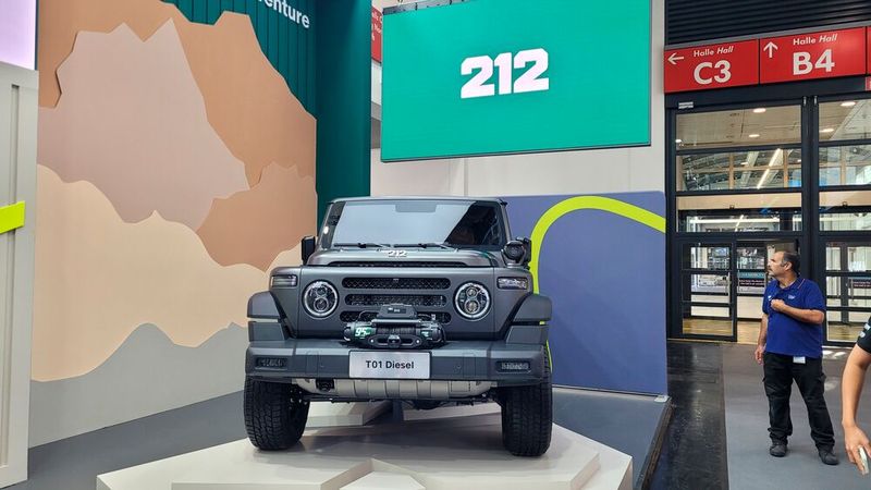 Mit dem Geländewagen T01 wagt sich das chinesische Fabrikat 212 nach Europa. Das Auto ist für knapp 40.000 Euro bestellbar. (Bild: Wehner - VCG)