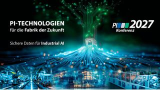 Key Visual der 10. PI-Konferenz 2027 unter dem Leitthema ‘PI-Technologien für die Fabrik der Zukunft – Sichere Daten für Industrial AI’. (Bild: Profibus Nutzerorganisation )