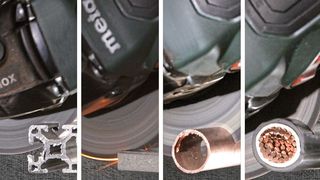 Die dünnste Allround-Trennscheibe der Welt: die XT69 Multi von Rhodius. Egal ob Stahl, Edelstahl, NE-Metalle, Fliesen, Stein, Kunststoff oder Kabel – die beißt sich präzise durch, heißt es.  (Rhodius)