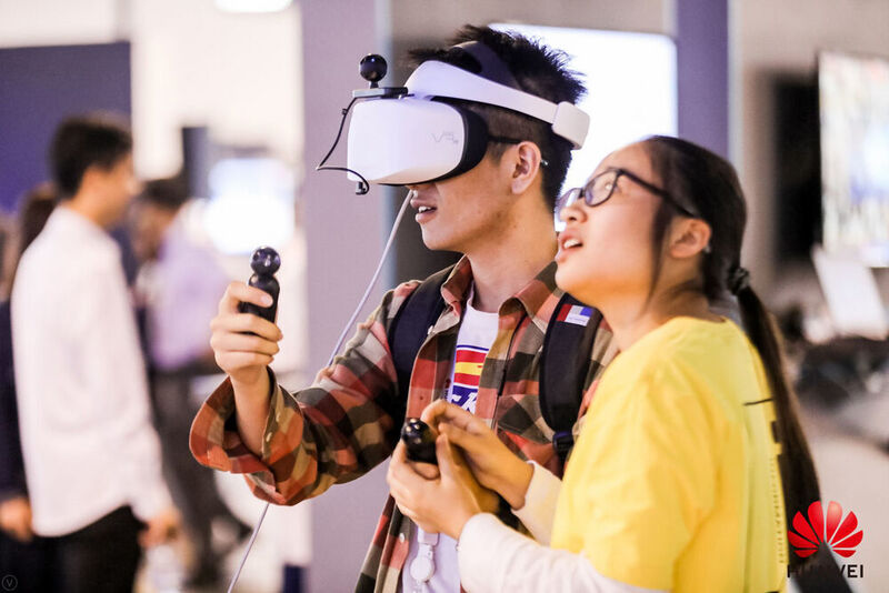 Virtual Reality gab es an jeder Ecke auszuprobieren. (Huawei)
