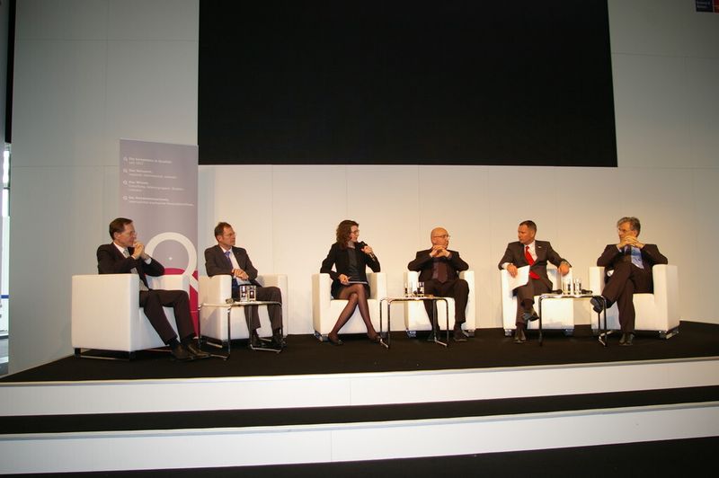 Experten aus der Industrie diskutierten das Thema „Made in Germany“ während der Hannover-Messe. (Bild: Schulz)