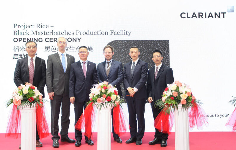 Clariant hat in Guangzhou, China, eine neue Produktionsstätte für die Herstellung und Bereitstellung von Spezial-Masterbatches für die Farbe Schwarz eröffnet. (Clariant)