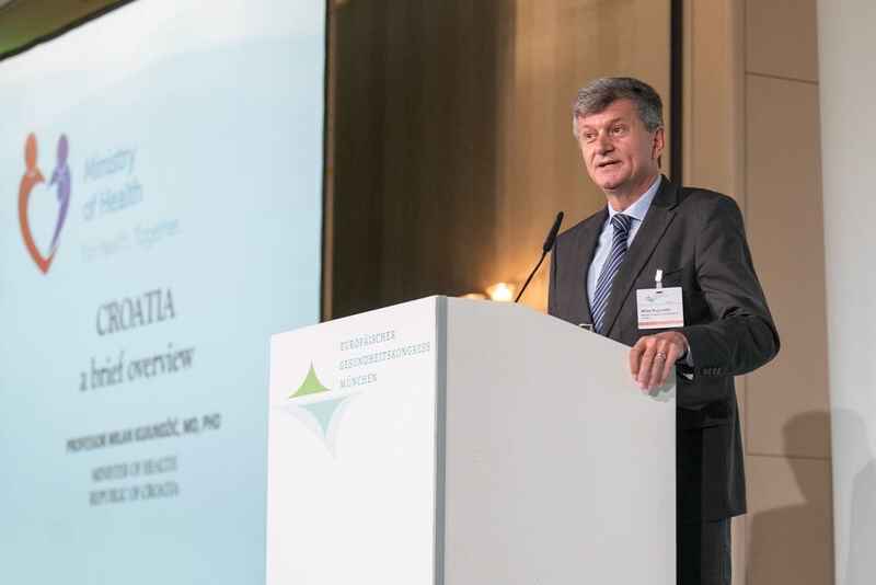 Der Gesundheitsminister von Kroatien, Prof. Dr. Milan Kujundžic  (Klaus D. Wolf)