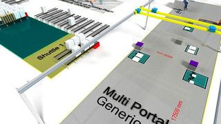 Mit dem „taraVRbuilder“ lassen sich Lager- und Produktionsumgebungen einfach digital planen. (Tarakos)