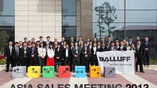 Teilnehmer des Balluff Asia Sales Meeting 2013 in Shanghai (Balluff)