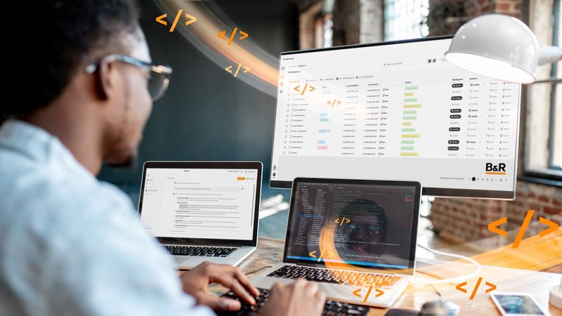 Die neue Codierungsumgebung Automation Studio Code basiert auf den neuesten Entwicklungen der Softwarebranche und verspricht ein neues Engineering-Erlebnis, das die Maschinenentwicklung beschleunigt und die Zusammenarbeit erleichtert.(Bild:  B&R Industrie-Elektronik GmbH)