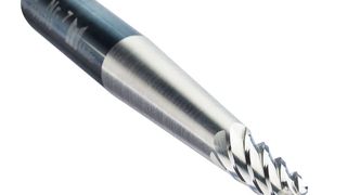 Vollhartmetall Gesenkfräser mit speziell positionierter Hauptschneide zur Zerspanung  Komplexer Triebwerkskomponenten (Blisks), Turbinengehäusen sowie Struktur- und Integralbauteile. (Müller Präzisionswerkzeuge)