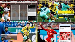 Die DFL-Webseite liefert – technisch unterstützt von AWS – den Bundesliga-Fans in Echtzeit „Match Facts“ wie etwa Trefferwahrscheinlichkeit oder Schnelligkeit. (DFL)
