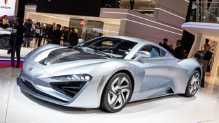 Starker Ausblick: Mit dem GT zeigt die BAIC-Tochter Arcfox ein Hypercar der Superlative. (Bild: Gims/Messe Genf)