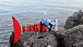 EPFL-Forschende haben ScaFi (kurz für „Scalable Fish“) vorgestellt, einen Roboter, der Fischen wie Kabeljau und Makrele nachempfunden ist. Seine Größe ist variabel veränderbar. (2026 CREATE Lab EPFL)