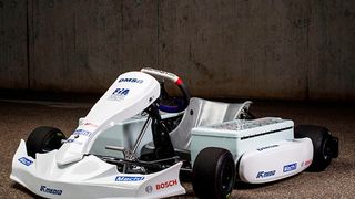 Bosch entwickelt einen Elektroantrieb für ein Rennkart. (Bosch)
