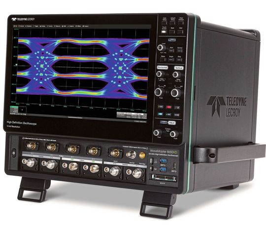 Der WaveMaster 8000HD bietet neben 12 Bit im analogen Frontend eine maximale Bandbreite bis 65 GHz. Der WaveMaster 8000HD bietet neben 12 Bit im analogen Frontend eine maximale Bandbreite bis 65 GHz.