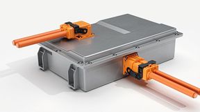 HV-Steckverbinder: Der Kabelsteckverbinder HVR280 ist in rechtwinkliger und gerader Ausführung verfügbar und ist für den Einsatz in Batteriepacks, Antriebseinheiten, Power Distribution Units und Invertern von Elektro- und Hybridfahrzeugen ausgelegt. (Bild: Rosenberger)