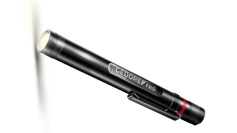 Die batteriebetriebene Stiftlampe R95300139 ist nicht länger als ein Kugelschreiber. (Bild: Gedore)