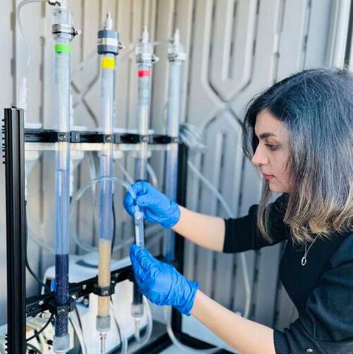 Fatemeh Asadi Zeidabadi, a PhD student in the UBC department of chemical and biological engineering and a student in Dr. Madjid Mohseni's group. Fatemeh Asadi Zeidabadi, a PhD student in the UBC department of chemical and biological engineering and a student in Dr. Madjid Mohseni's group.