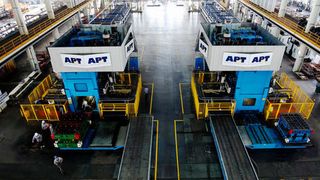 Presshärteanlagen von AP&T sind in einer Reihe von Produktionsanlagen der Firma Yifeng im Einsatz, unter anderem hier in Ningbo. (AP&T)