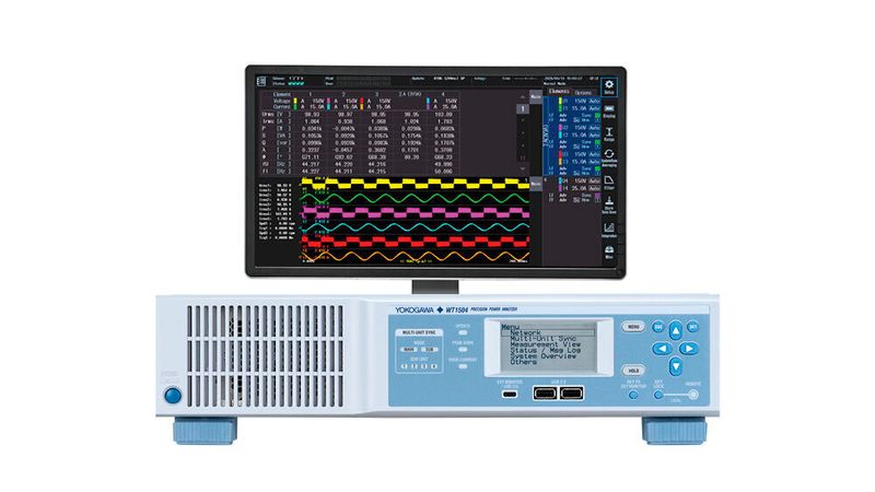 WT1500 Precision Power Analyzer: Meeting the power measurement needs of high-voltage xEV and renewable energy applications.(Source:  Yokogawa)