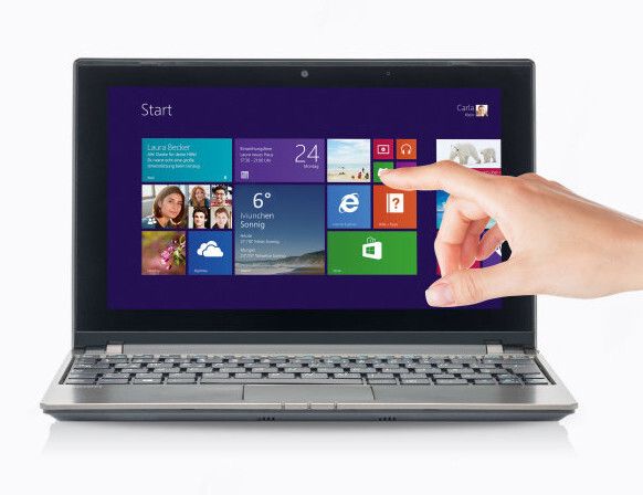 Das Display ist beim „The Touch 10“ touchfähig. (Bild: Aldi)