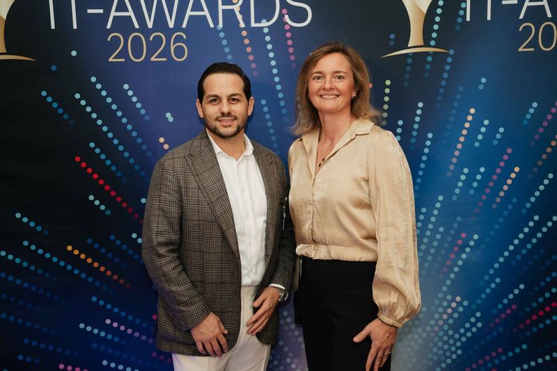 Bojan Mitreski und Edith Bueker von Veeam. (Bild: Manuel Emme Fotografie)