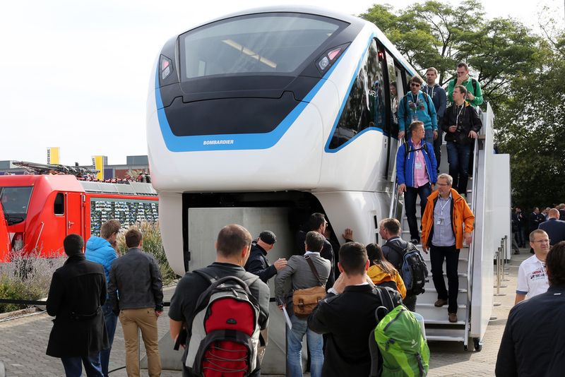 145 Schienenfahrzeuge wurden auf dem Frei- und Gleisgelände ausgestellt. (Bild: Messe Berlin)