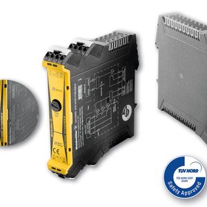 Das Weidmüller-Sicherheitsrelais ist vom TÜV Nord gemäß EN 61508 für die Sicherheitsanforderungsstufe SIL3 zertifiziert. Es schaltet im Notfall Anlagen und Anlagenteile in der Prozessindustrie zuverlässig ab. Statusanzeigen im Sicherheits- und Überwachungskreis erleichtern die Fehleranalyse.