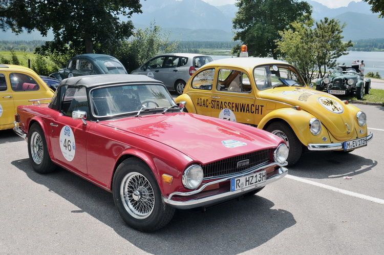 Pause am See: Triumph TR 6 2,5 (Baujahr 1970). (Bild: Zietz)