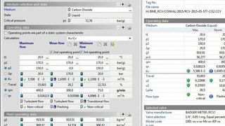 RCVcalc generiert Systemwarnungen wie Kavitation, Durchflussbegrenzung, Überschreitung der erlaubten Strömungs-geschwindigkeiten und viele mehr. Dadurch können Szenarien und Aussagen zur Regelgüte und Lebenszyklus eines Ventils erstellt werden. (Badger Meter)