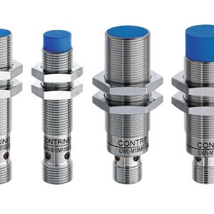 Smarte induktive Sensoren von Contrinex gibt es in verschiedenen Gehäuseformen- und -größen.(Bild:  Contrinex)