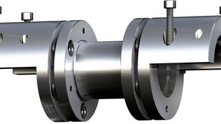 Die Stahllamellenkupplung Rigiflex-N der Bauart A-H kann einfach montiert und demontiert werden. (KTR Systems)