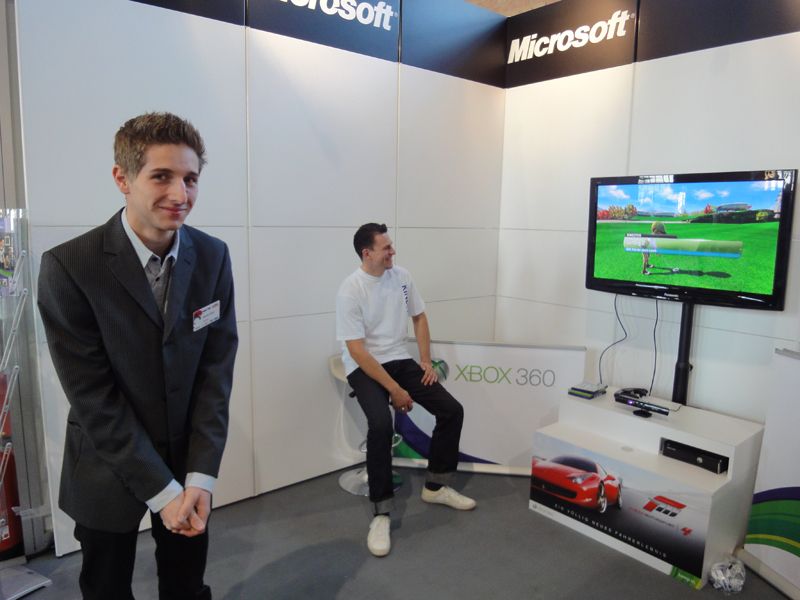 Sebastian Graetsch, ATD, testet, ob ihm Golfspielen liegt. (Archiv: Vogel Business Media)