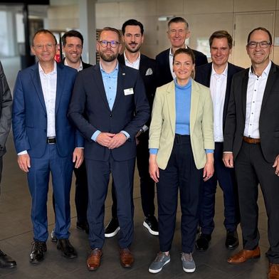 Die beteiligten Partner von Mein-Krankenhaus.Digital (MKD) beim Auftakt im Klinikum Aschaffenburg. (Bild: Klinik IT eG)