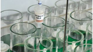 Abb. 1: Detailausschnitt des vollautomatischen Probenvorbereitungssystems APU 28 SPE. (Analytik Jena)