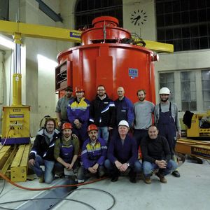 Nach dem 12-stündigen Einsatz konnte das ganze Team stolz auf die geleistete Arbeit sein.