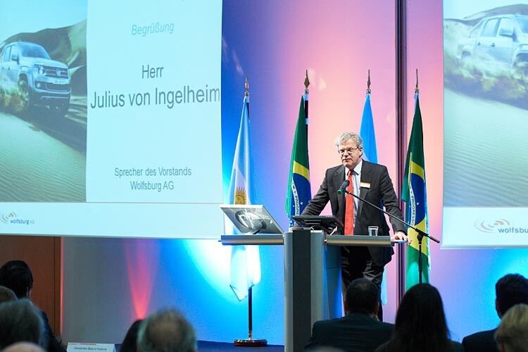 Julius von Ingelheim, Sprecher des Vorstands der Wolfsburg AG, eröffnete am Dienstag (9. Oktober) den Kongress im Vorfeld der 7. Internationalen Zuliefererbörse (IZB). (Wolfsburg AG)